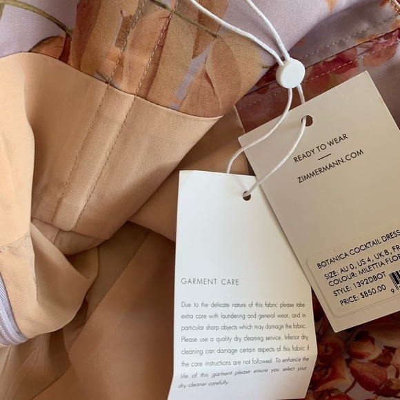 ZIMMERMANN Botanica Printed Cocktail Dress - Picture 8 of 13